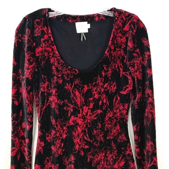 Anthropologie Dierdre Velvet Column Bodycon Valentines Date Dress Multi Size NWT - Picture 7 of 16